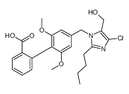 4'-((2-butyl-4-chloro-5-(hydroxymethyl)-1H-imidazolyl)methyl)-2',6'-dimethoxy(1,1'-biphenyl)-2-carboxylic acid结构式