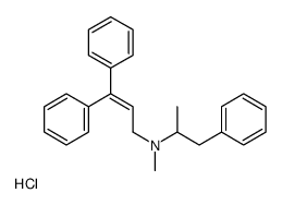 N-methyl-3,3-diphenyl-N-(1-phenylpropan-2-yl)prop-2-en-1-amine,hydrochloride Structure