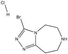 3-Bromo-6, 7, 8, 9-tetrahydro-5H-[1, 2, 4]triazolo[4, 3-d][1, 4]diazepine hydrochloride structure