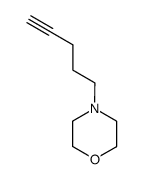 Morpholine,4-(4-pentyn-1-yl)- Structure