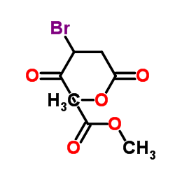 Dimethyl 3-bromo-2-oxopentanedioate Structure