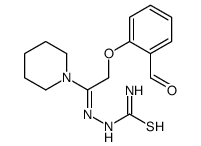 [(E)-[2-(2-formylphenoxy)-1-piperidin-1-ylethylidene]amino]thiourea结构式