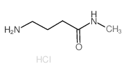 Butanamide, 4-amino-N-Methyl-, Monohydrochloride Structure