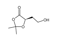 (5R)-5-(2-hydroxyethyl)-2,2-dimethyl-1,3-dioxolan-4-one Structure