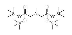 N-methyl N,N-bis[bis(trimethylsiloxy)phosphorylmethyl]amine Structure