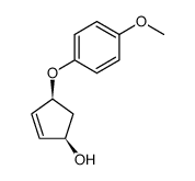 (1R,4S)-4-(4-methoxyphenoxy)cyclopent-2-en-1-ol Structure