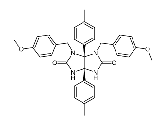 1,6-bis(p-methoxybenzyl)-7,8-di-p-tolylglycoluril Structure