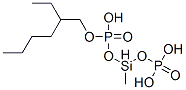 Methylsilanediol bis[phosphoric acid (2-ethylhexyl)] ester结构式