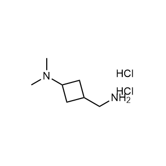 3-(Aminomethyl)-N,N-dimethylcyclobutan-1-amine dihydrochloride structure