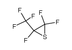 2,2,3-trifluoro-3-trifluoromethylthiirane结构式