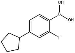 2-Fluoro-4-(cyclopentyl)phenylboronic acid picture