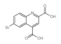 6-Bromoquinoline-2,4-dicarboxylic acid structure