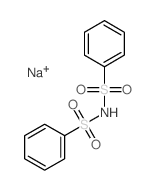 Benzenesulfonamide,N-(phenylsulfonyl)-, sodium salt (1:1) Structure