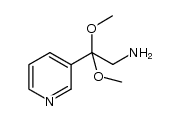 β,β-dimethoxy-3-pyridineethanamine结构式