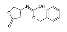 Carbamic acid, (tetrahydro-5-oxo-3-furanyl)-, phenylmethyl ester (9CI) Structure