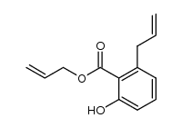 2-hydroxy-6-(prop-2-enyl)benzoic acid allyl ester结构式