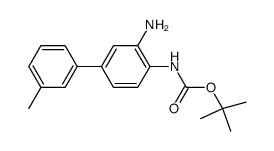 (3-amino-3'-methyl-biphenyl-4-yl)-carbamic acid tert.-butyl ester Structure