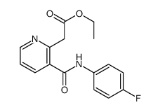 Ethyl {3-[(4-fluoroanilino)carbonyl]pyridin-2-yl}acetate, 2-(2-Ethoxy-2-oxoethyl)-N-(4-fluorophenyl)pyridine-3-carboxamide picture