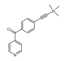 4-(4-[(Trimethylsilyl)ethynyl]benzoyl)pyridine结构式