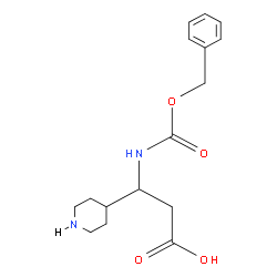 3-(Cbz-aMino)-3-(4-piperidyl)propionic Acid structure