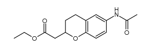 ethyl 2-(6-acetamidochroman-2-yl)acetate结构式