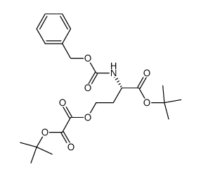 Di-tert-butyl (2S)-2-[N-(benzyloxycarbonyl)amino]-6-oxo-5-oxapimelate Structure