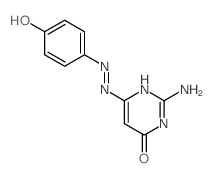 6-(p-Hydroxyphenylazo)isocytosine结构式