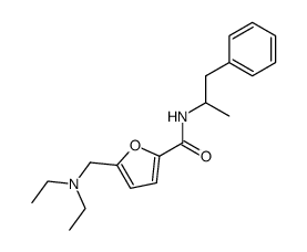 5-Diethylaminomethyl-furan-2-carboxylic acid (1-methyl-2-phenyl-ethyl)-amide结构式