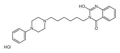 3-[6-(4-phenylpiperazin-1-yl)hexyl]-1H-quinazoline-2,4-dione,hydrochloride Structure