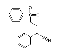 4-(benzenesulfonyl)-2-phenylbutanenitrile Structure