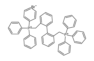 2,2'-Bis-triphenylphosphoniomethyl-biphenyl-dibromid结构式