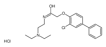 2-(2-chloro-4-phenylphenoxy)-N-[2-(diethylamino)ethyl]acetamide,hydrochloride结构式
