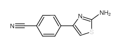 4-(2-氨基-1,3-噻唑-4-基)苯腈结构式