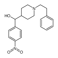 (4-nitrophenyl)-[1-(2-phenylethyl)piperidin-4-yl]methanol结构式