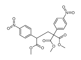 trimethyl 1,3-bis(4-nitrophenyl)propane-1,1,3-tricarboxylate Structure