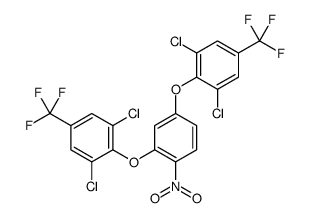 1,3-dichloro-2-[3-[2,6-dichloro-4-(trifluoromethyl)phenoxy]-4-nitrophenoxy]-5-(trifluoromethyl)benzene结构式