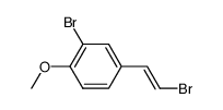 trans-3,β-Dibrom-4-methoxystyrol结构式