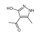 4-acetyl-5-methyl-1,2-dihydropyrazol-3-one结构式