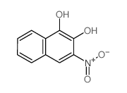 3-nitronaphthalene-1,2-diol structure