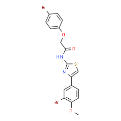 N-[4-(3-Bromo-4-methoxyphenyl)-1,3-thiazol-2-yl]-2-(4-bromophenoxy)acetamide Structure