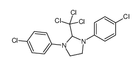 1,3-bis(4-chlorophenyl)-2-(trichloromethyl)imidazolidine Structure