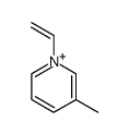 3-methyl-1-vinylpyridin-1-ium结构式