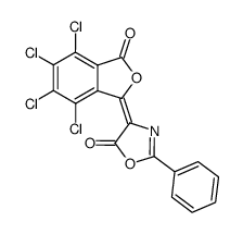 2-Phenyl-4-[4,5,6,7-tetrachloro-3-oxo-3H-isobenzofuran-(1Z)-ylidene]-4H-oxazol-5-one结构式