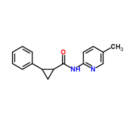 Cyclopropanecarboxamide, N-(5-methyl-2-pyridinyl)-2-phenyl- (9CI)结构式