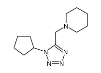 Piperidine, 1-[(1-cyclopentyl-1H-tetrazol-5-yl)methyl]- (9CI) Structure