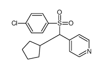 4-[(4-chlorophenyl)sulfonyl-cyclopentylmethyl]pyridine结构式