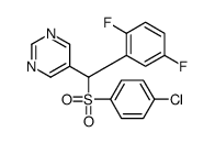 5-[(4-chlorophenyl)sulfonyl-(2,5-difluorophenyl)methyl]pyrimidine结构式