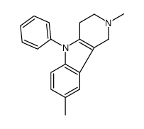 2,8-dimethyl-5-phenyl-3,4-dihydro-1H-pyrido[4,3-b]indole Structure