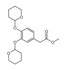 3,4-Bis[(tetrahydro-2H-pyran-2-yl)oxy]benzeneacetic Acid Methyl Ester Structure