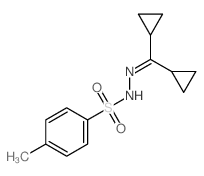 N-(dicyclopropylmethylideneamino)-4-methyl-benzenesulfonamide structure